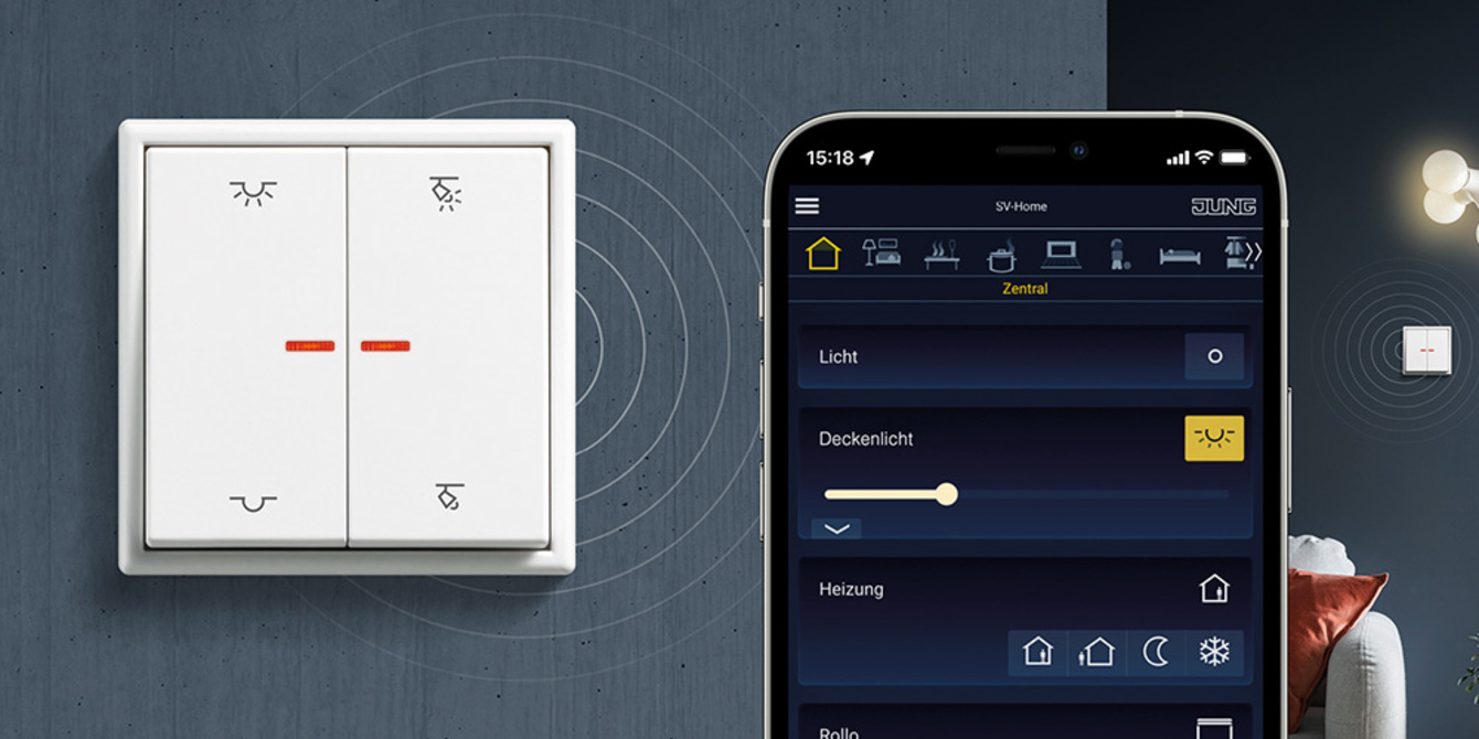 KNX RF Taster bei Hofmann Elektrotechnik und Gebäudeservice in Neuhütten